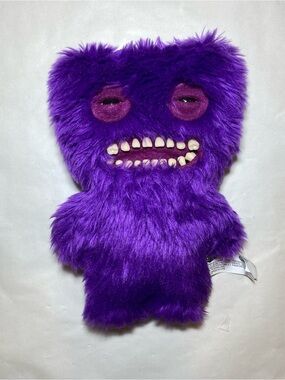 Fuggler Purple Mr. Buttons Funny Ugly Monster Spinmaster 2018 Teeth Retired RARE